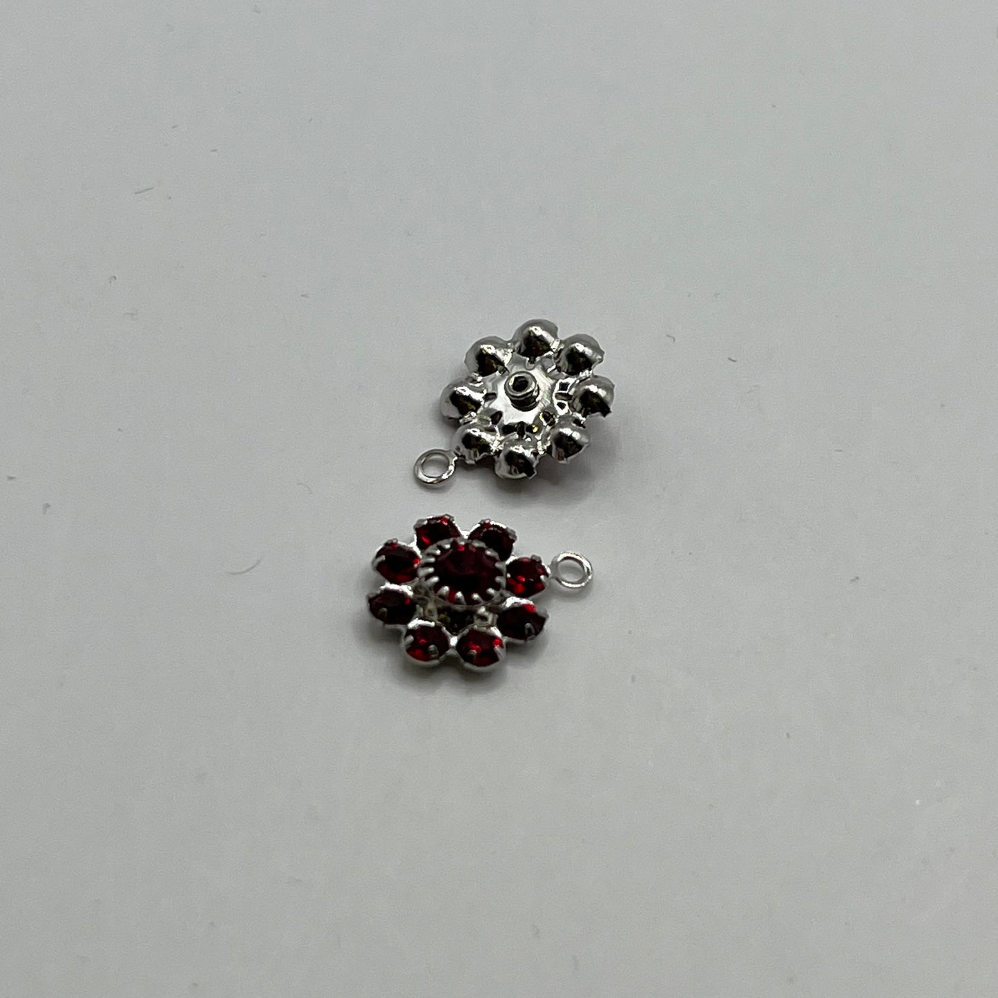 Swarovski 10MM Daisy Connector Single Loop - Siam (2pcs)