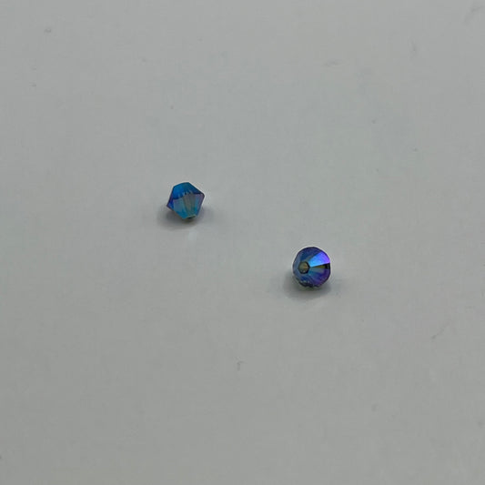 Swarovski 4MM Bicones - Denim Blue AB2X (12pcs)