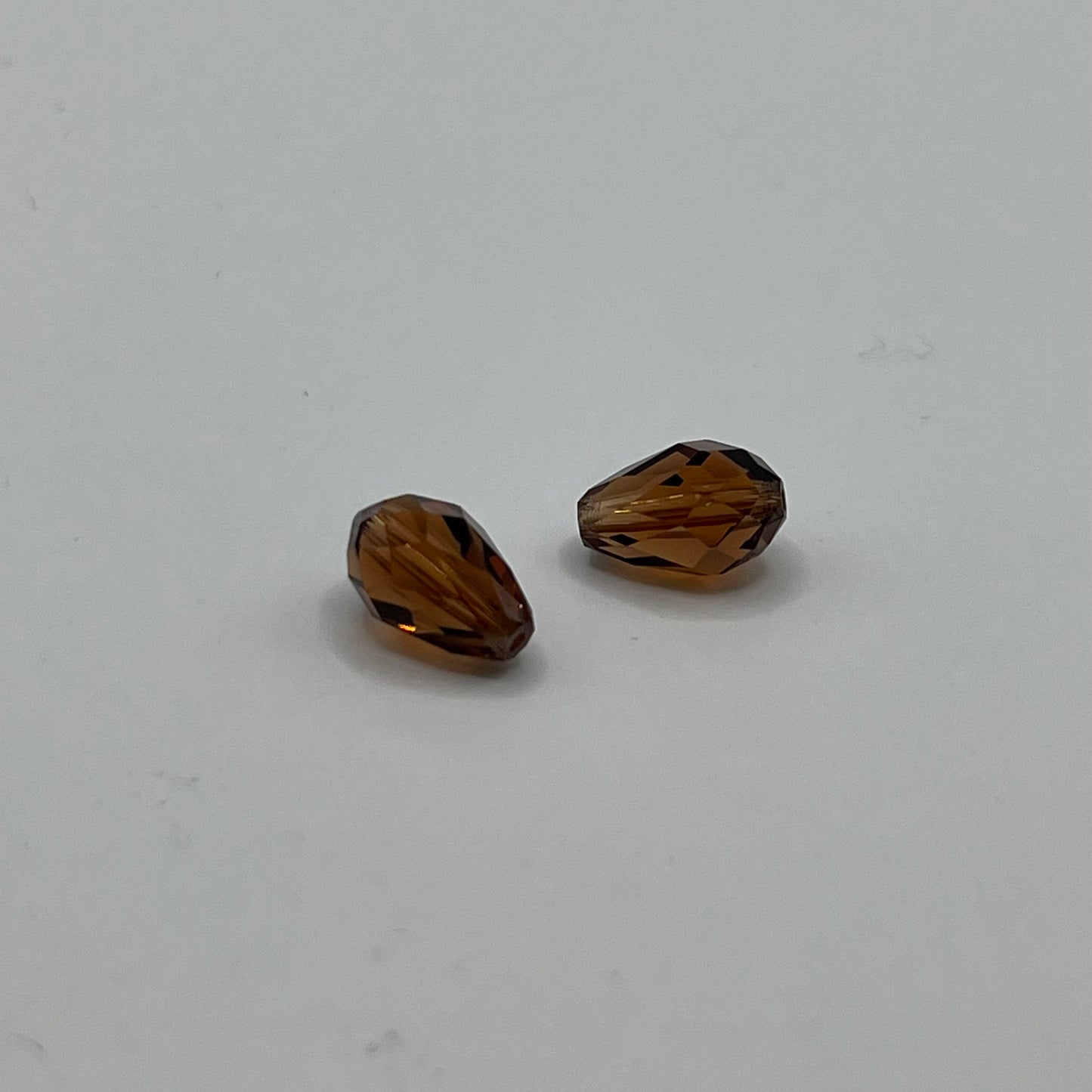 Swarovski 10.5x7MM Teardrop - Smoked Topaz (4pcs)