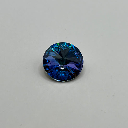 Swarovski 14MM Rivoli A1122  - Aqua / Light Vitrail