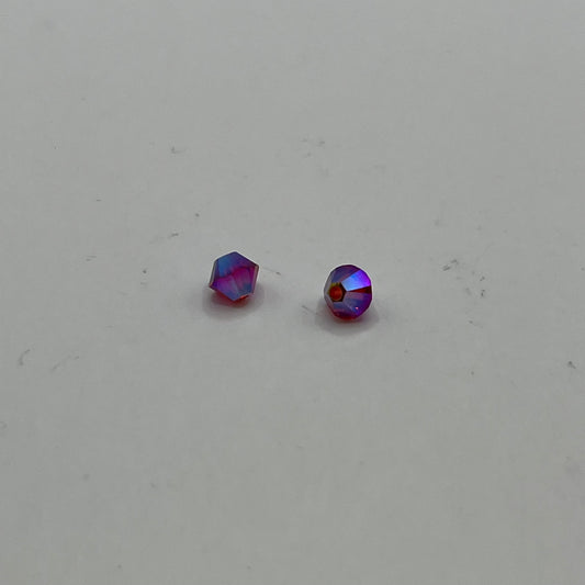 Swarovski 4MM Bicones - Scarlet AB2X (12pcs)