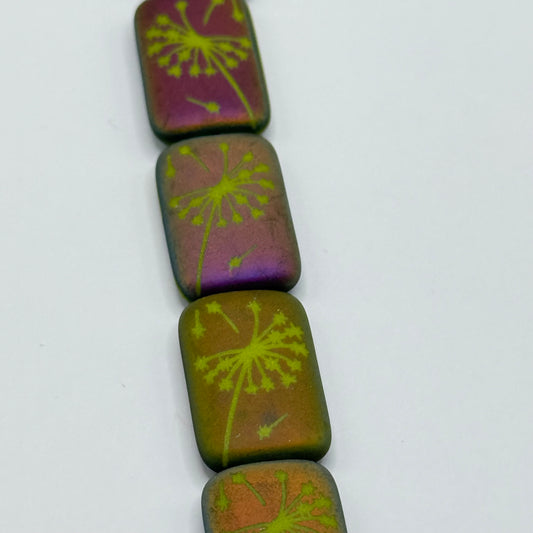 Czech Glass - Dandelion Beads (6pcs)