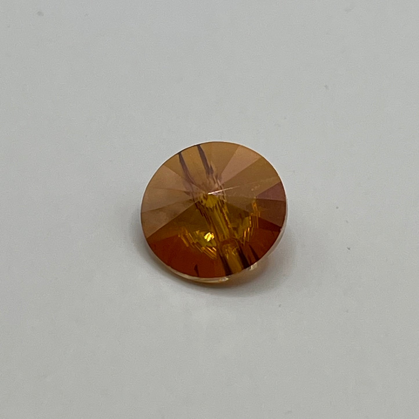 Swarovski 12MM Button - Crystal Copper