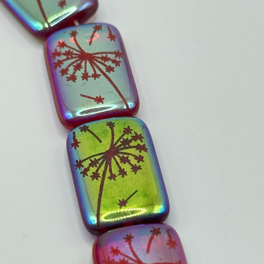 Czech Glass - Dandelion Beads (6pcs)