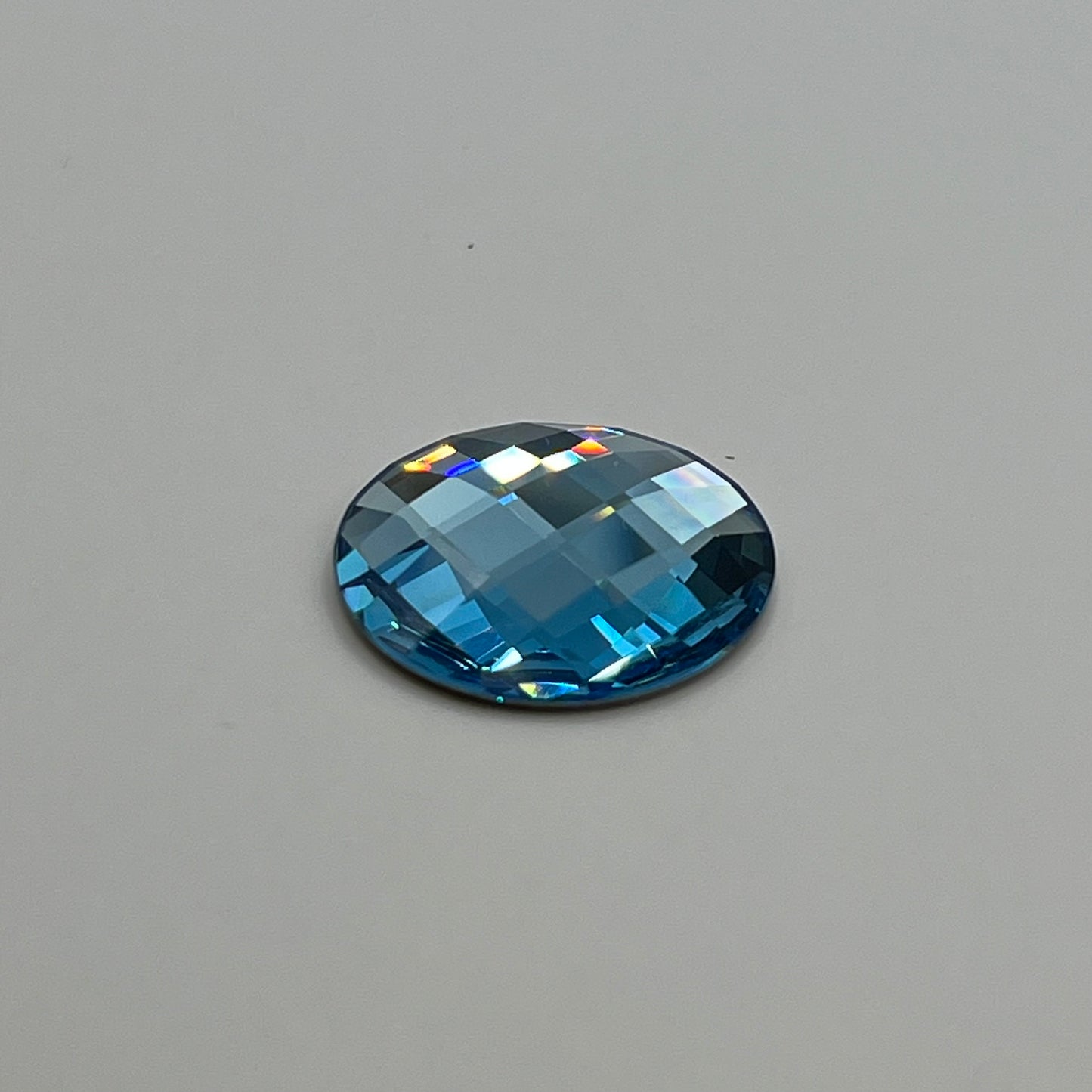 Swarovski 20MM Chessboard A2035 Circle - Aqua
