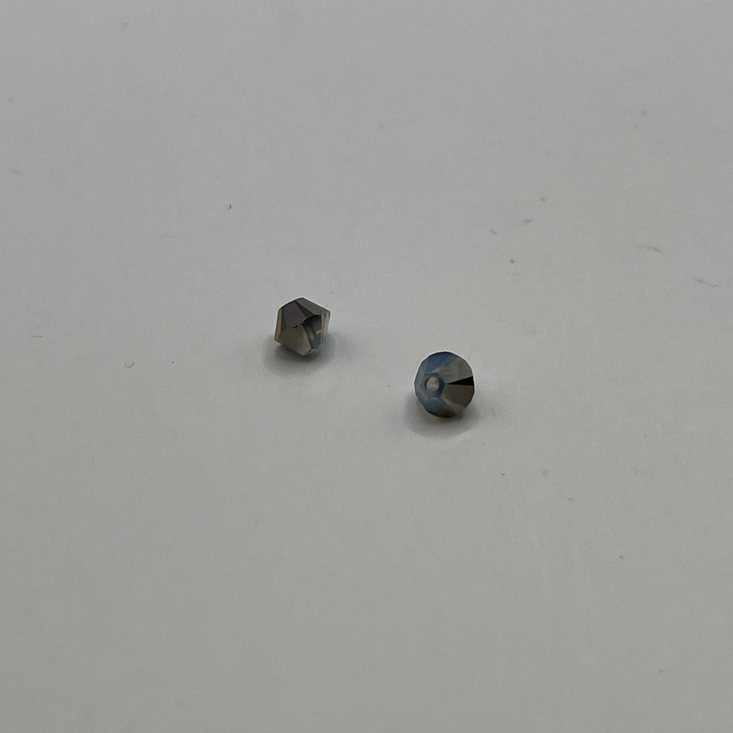 Swarovski 4MM Bicones - White Opal Sky Blue (12pcs)