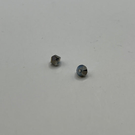 Swarovski 4MM Bicones - White Opal Sky Blue (12pcs)