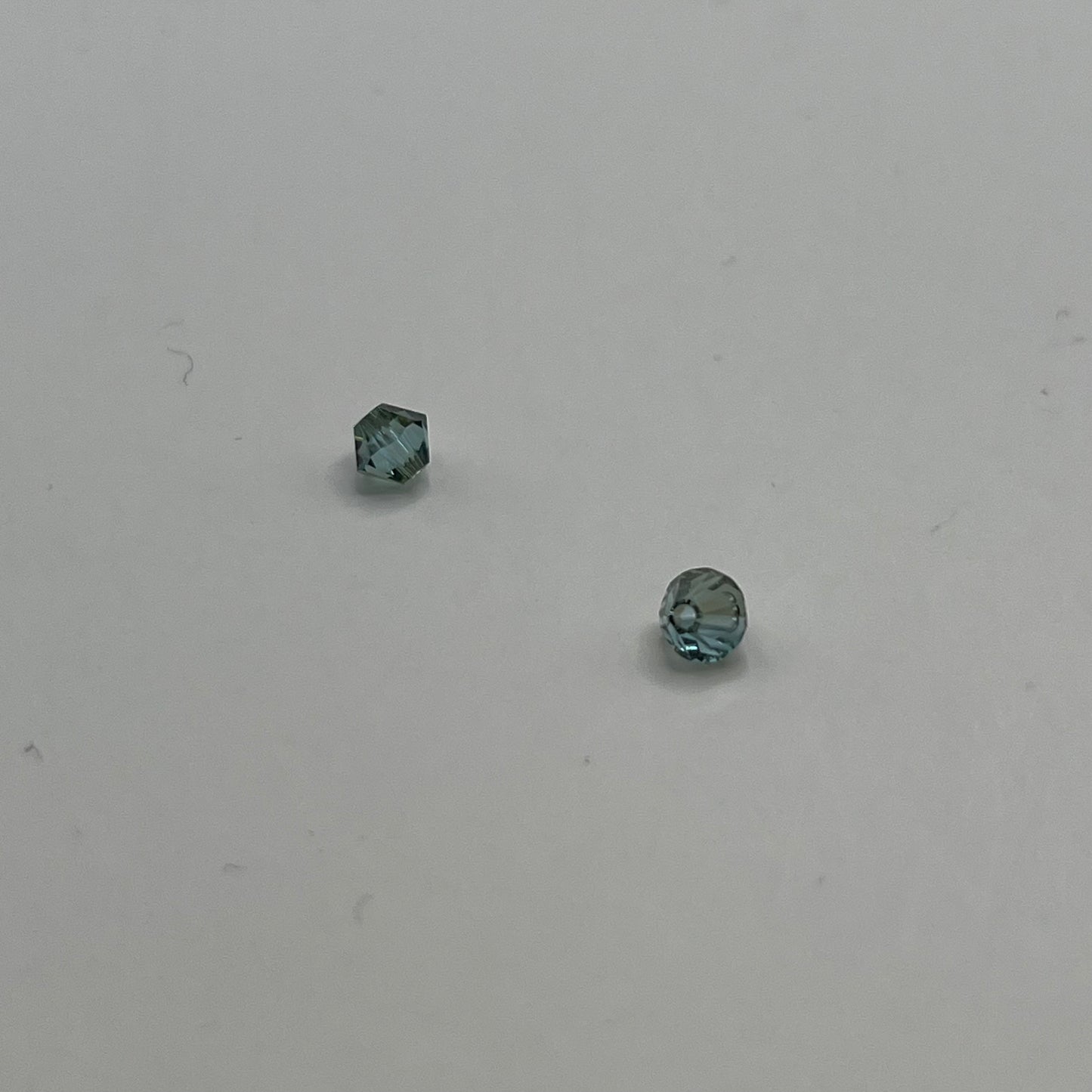 Swarovski 4MM Bicones - Aquamarine Golden Shadow (12pcs)