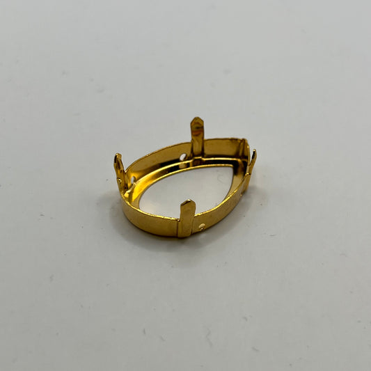 Swarovski 30x20MM Pear Setting A4327 - Gold Plated