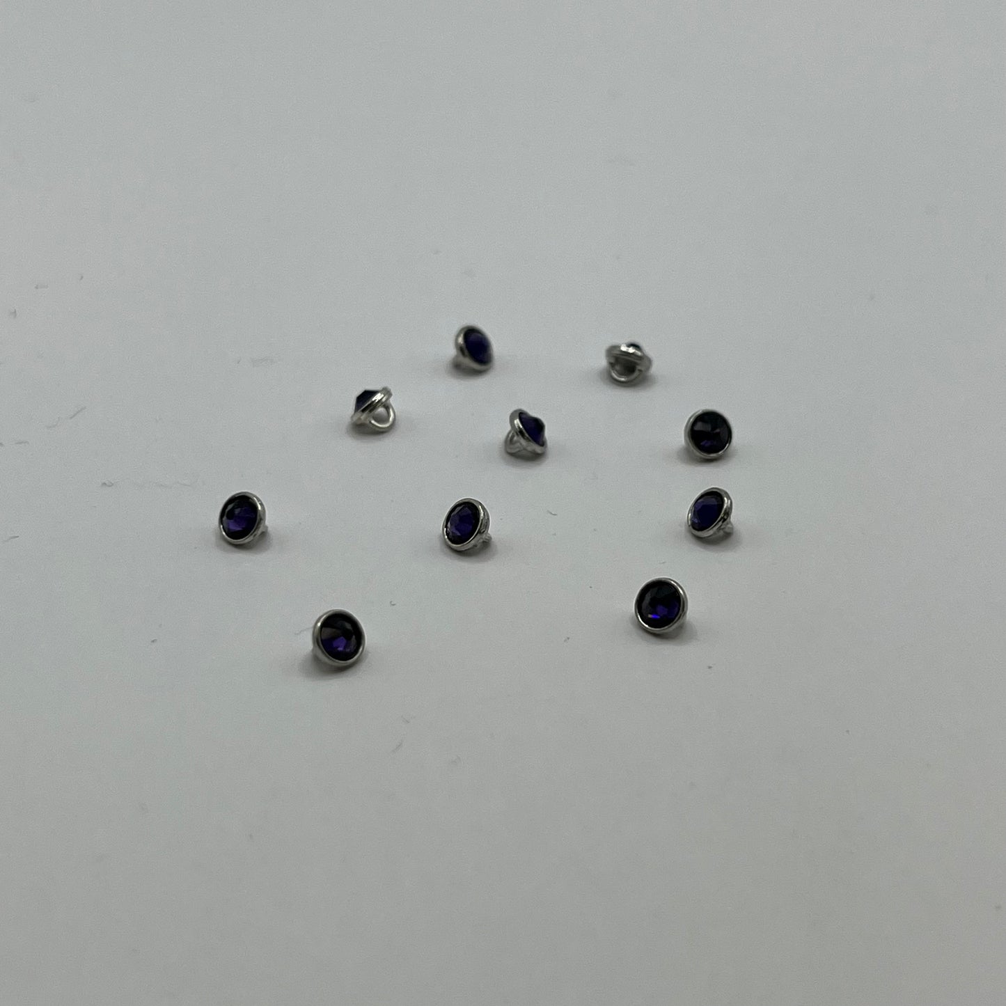 Swarovski 3MM Crystaletts - Purple / Silver Rhodium (10pcs)