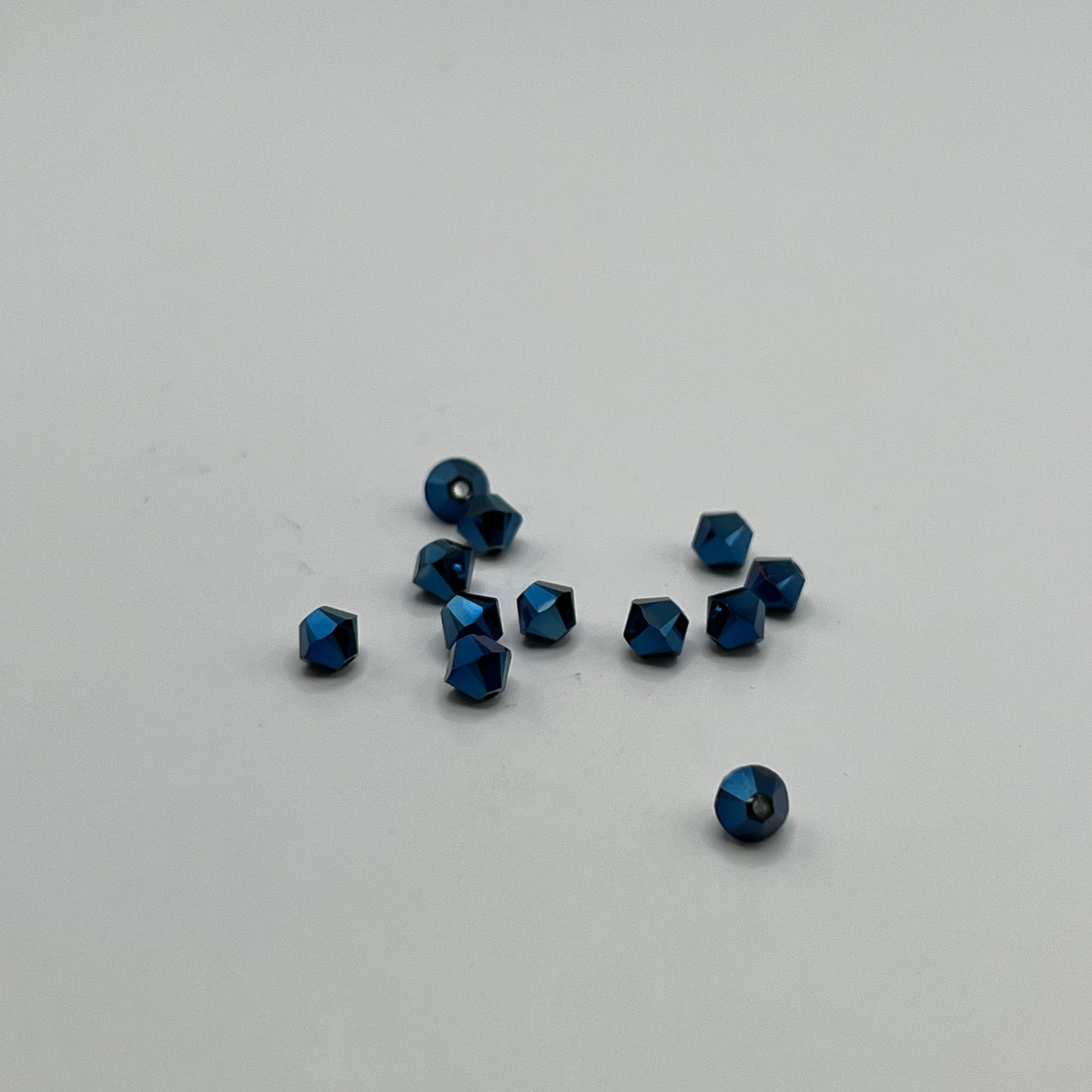 Swarovski 4MM Bicones - Metallic Blue 2X (12pcs)