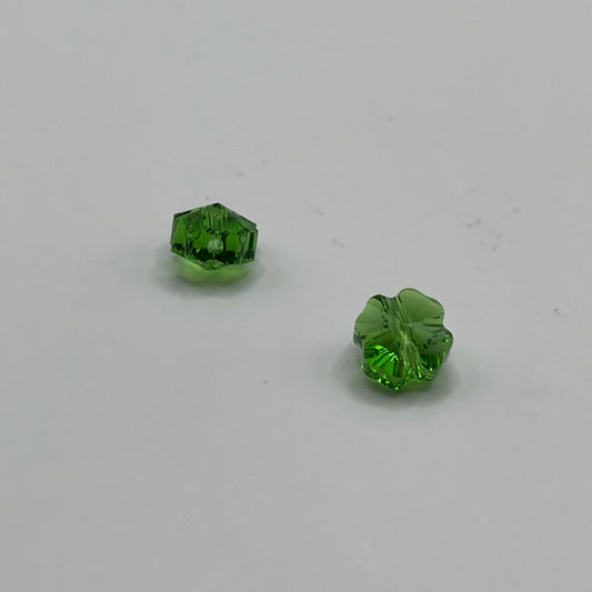 Swarovski 8MM Clover - Fern Green (2pcs)