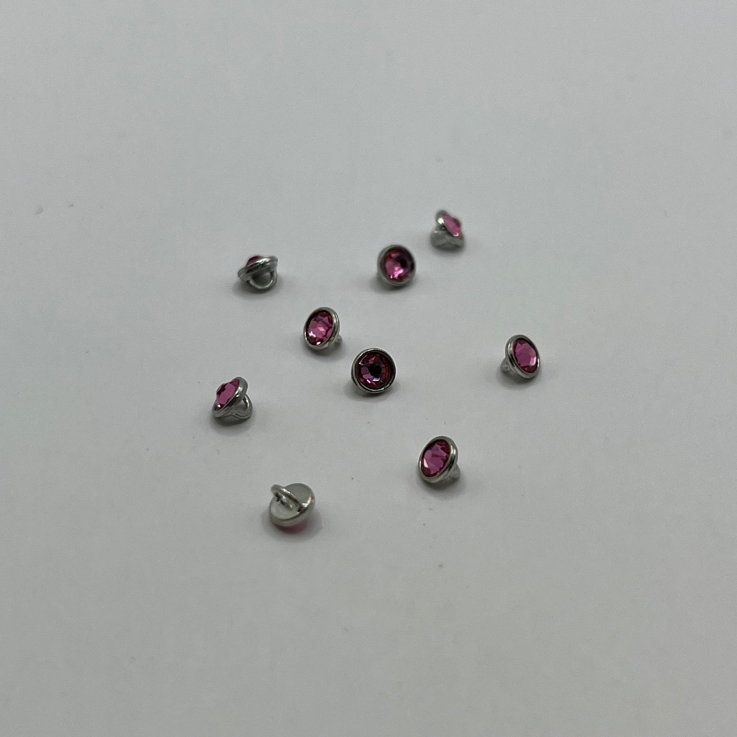 Swarovski 3MM Crystaletts - Rose / Silver Rhodium (10pcs)