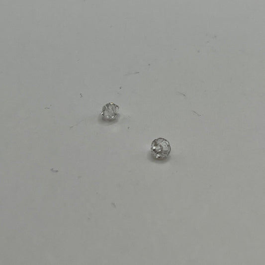 Swarovski 3MM Bicones - Crystal Silver Shade (24pcs)