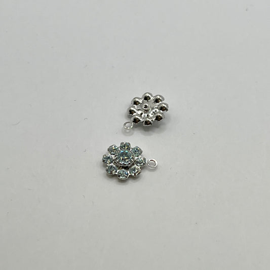 Swarovski 10MM Daisy Connector Single Loop - Light Azore (2pcs)
