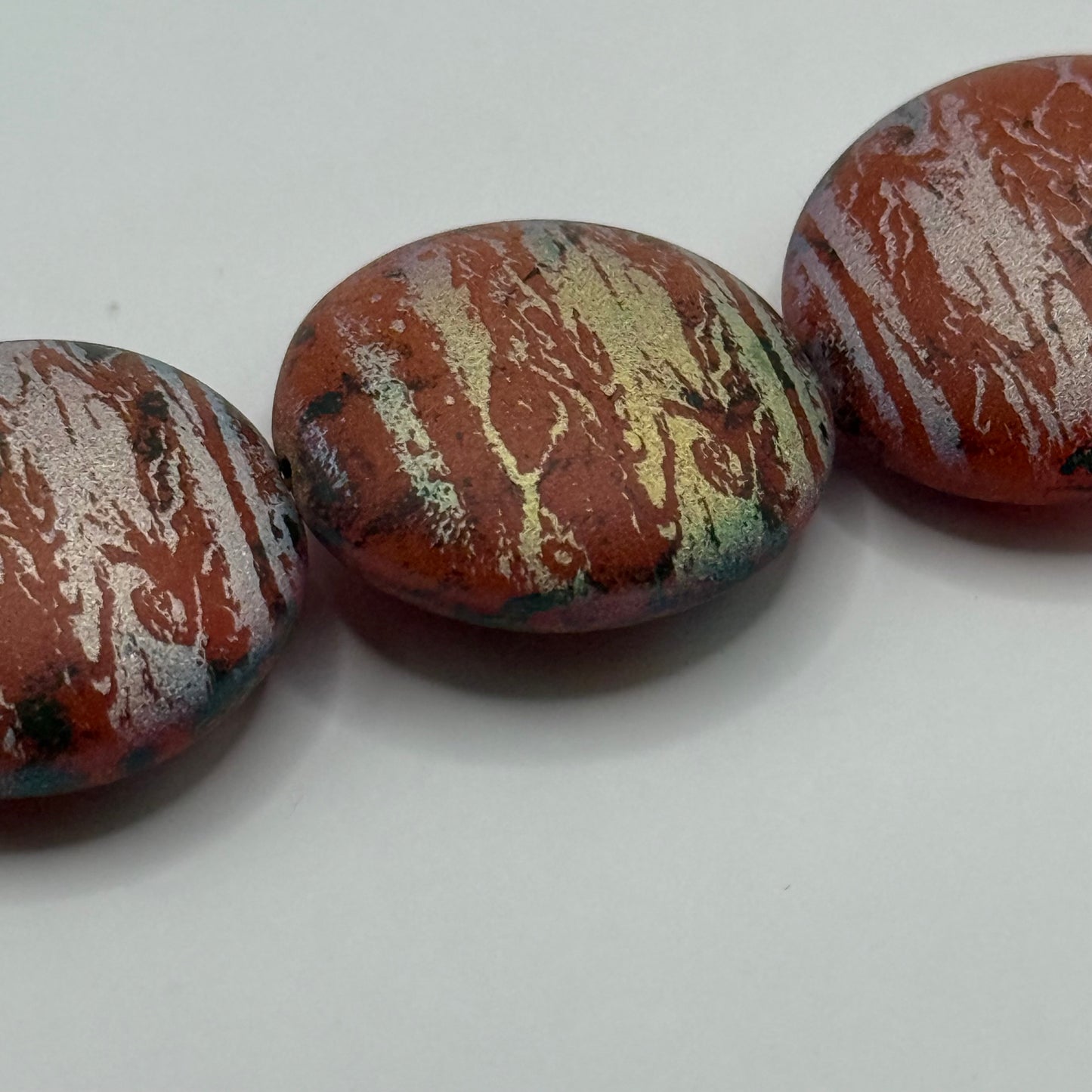Czech Glass - Ocean Jasper (4pcs)