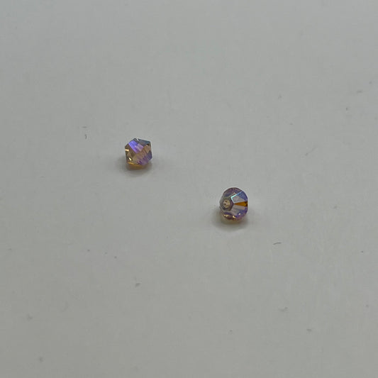 Swarovski 4MM Bicones - Vintage Rose AB2X (12pcs)