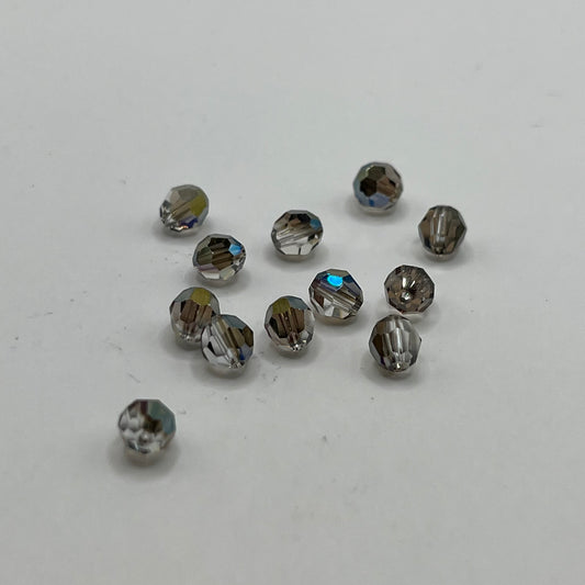 Swarovski 6MM Round Faceted A5000 - Crystal Iridescent Green (12pcs)