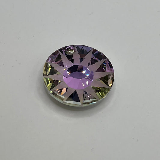 Swarovski 33MM Sun Pendant - Light Vitrail