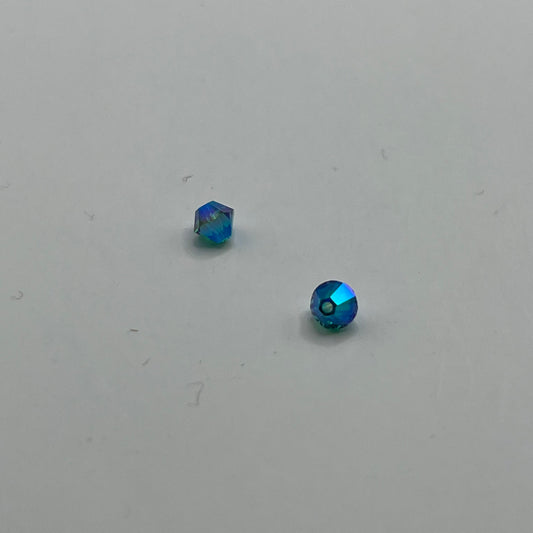 Swarovski 4MM Bicones - Blue Zircon AB2X (12pcs)
