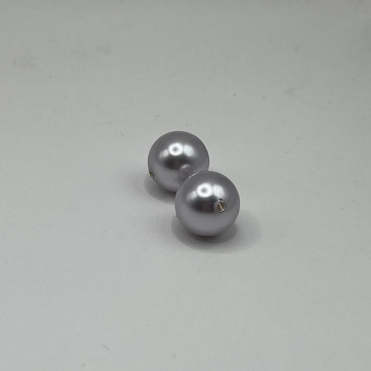 Swarovski 12MM Large Hole Pearls - Lavender (2pcs)