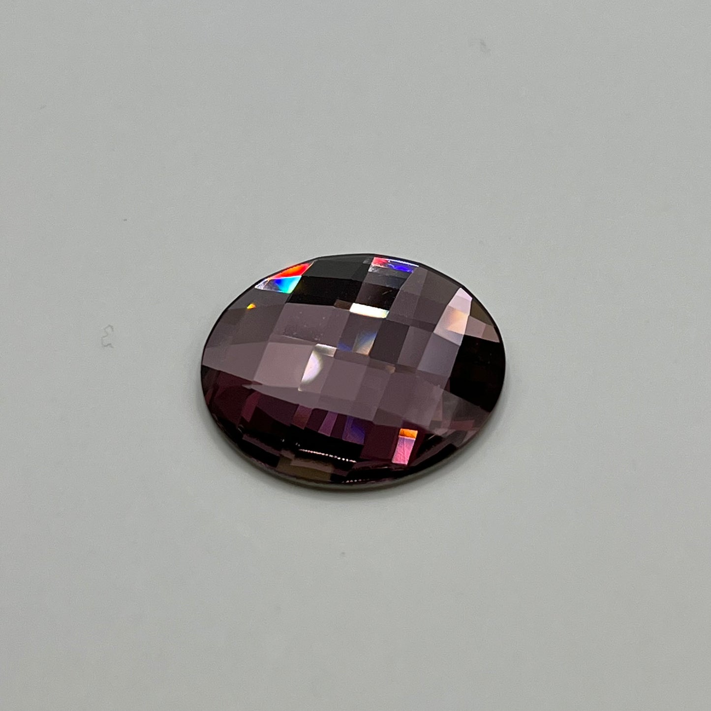 Swarovski 20MM Chessboard A2035 Circle - Antique Pink