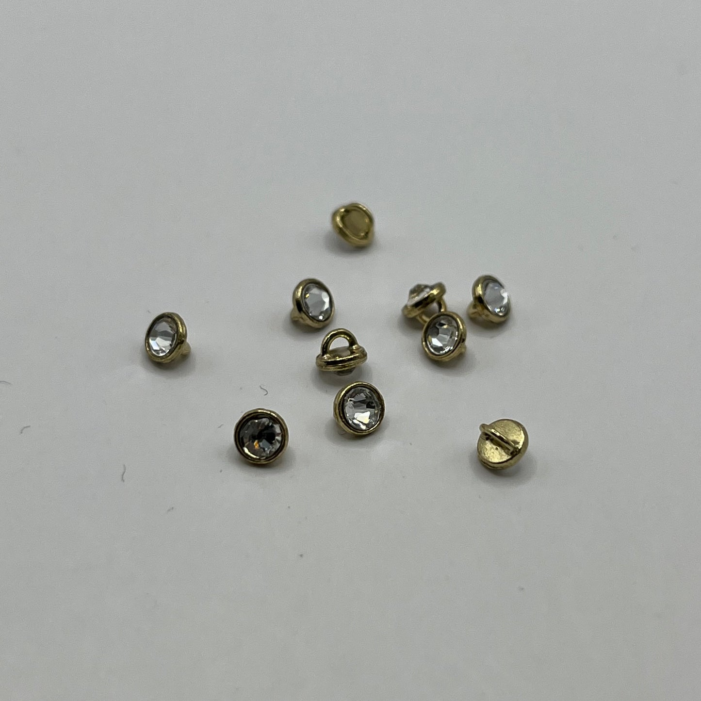 Swarovski 3MM Crystaletts - Crystal / Gold (10pcs)