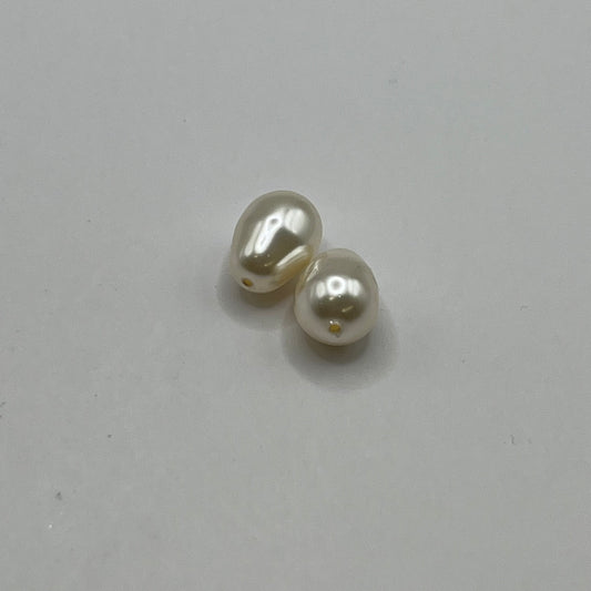 Swarovski 11x8MM Pear Pearl A5821 - Light Creamrose (2pcs)