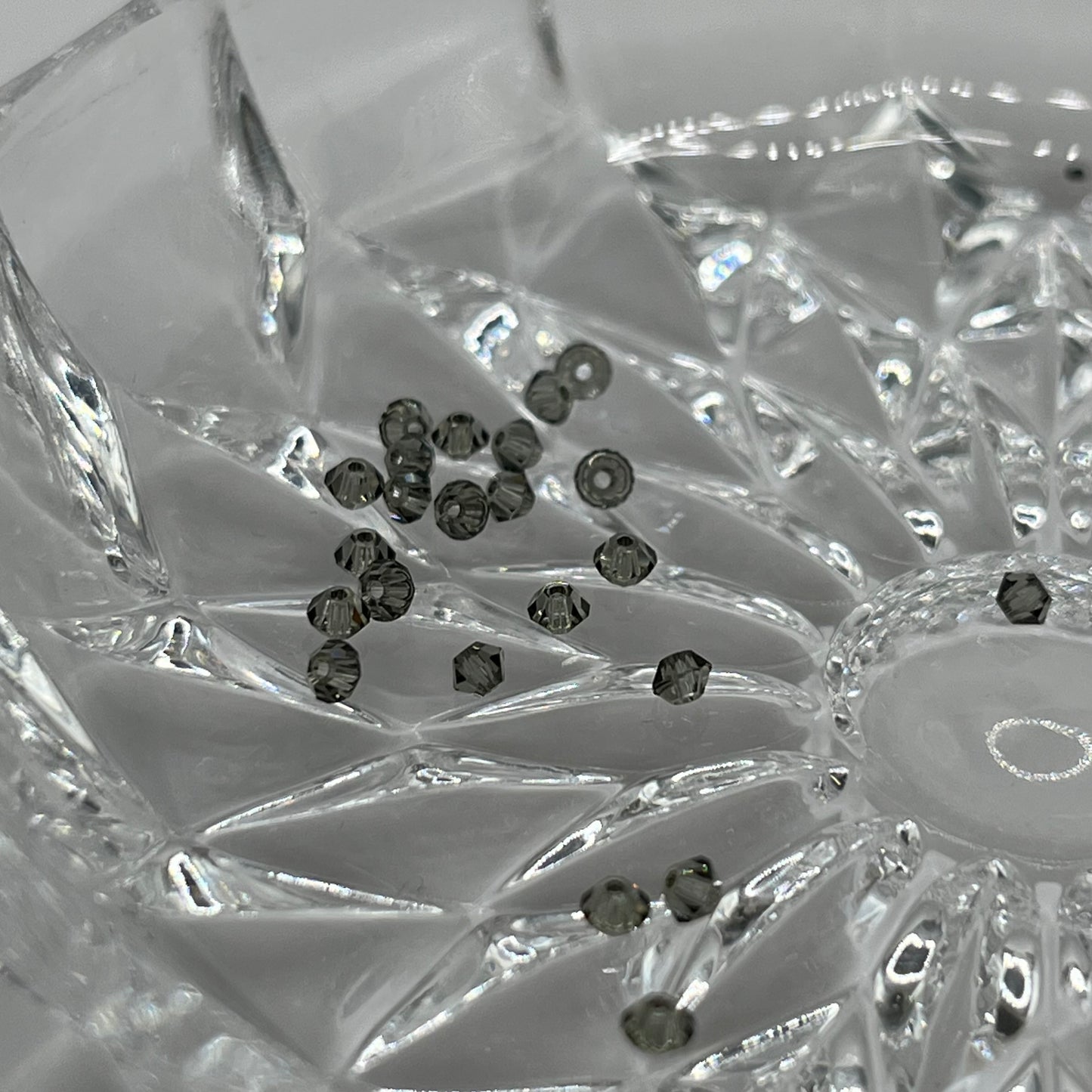 Swarovski 2.5MM Bicones - Black Diamond (24pcs)