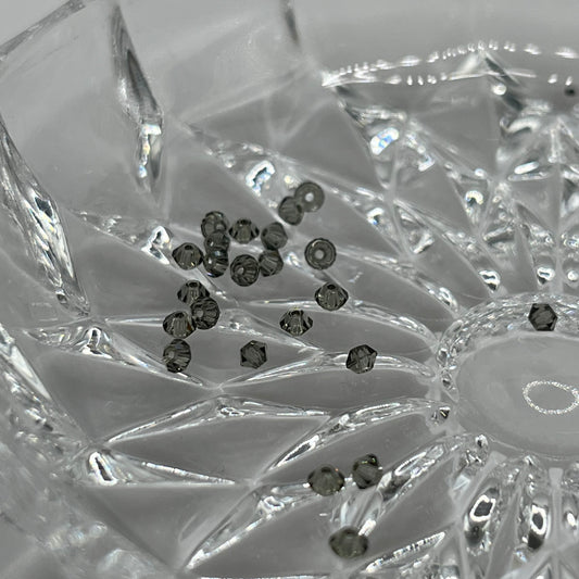 Swarovski 2.5MM Bicones - Black Diamond (24pcs)