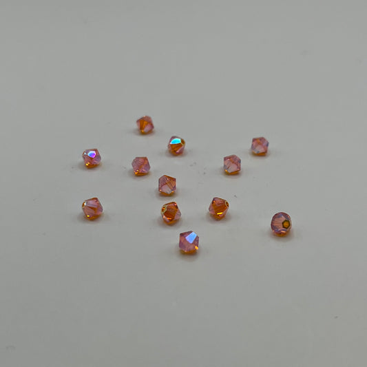 Swarovski 4MM Bicones - Sun AB2X (12pcs)