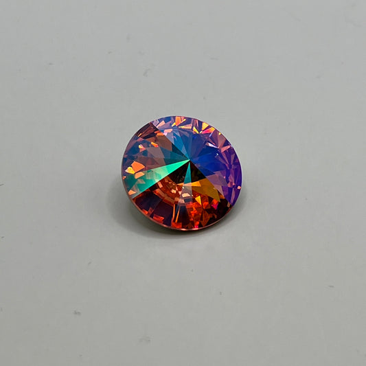 Swarovski 18MM Rivoli A1122 - Rose / Glacier Blue