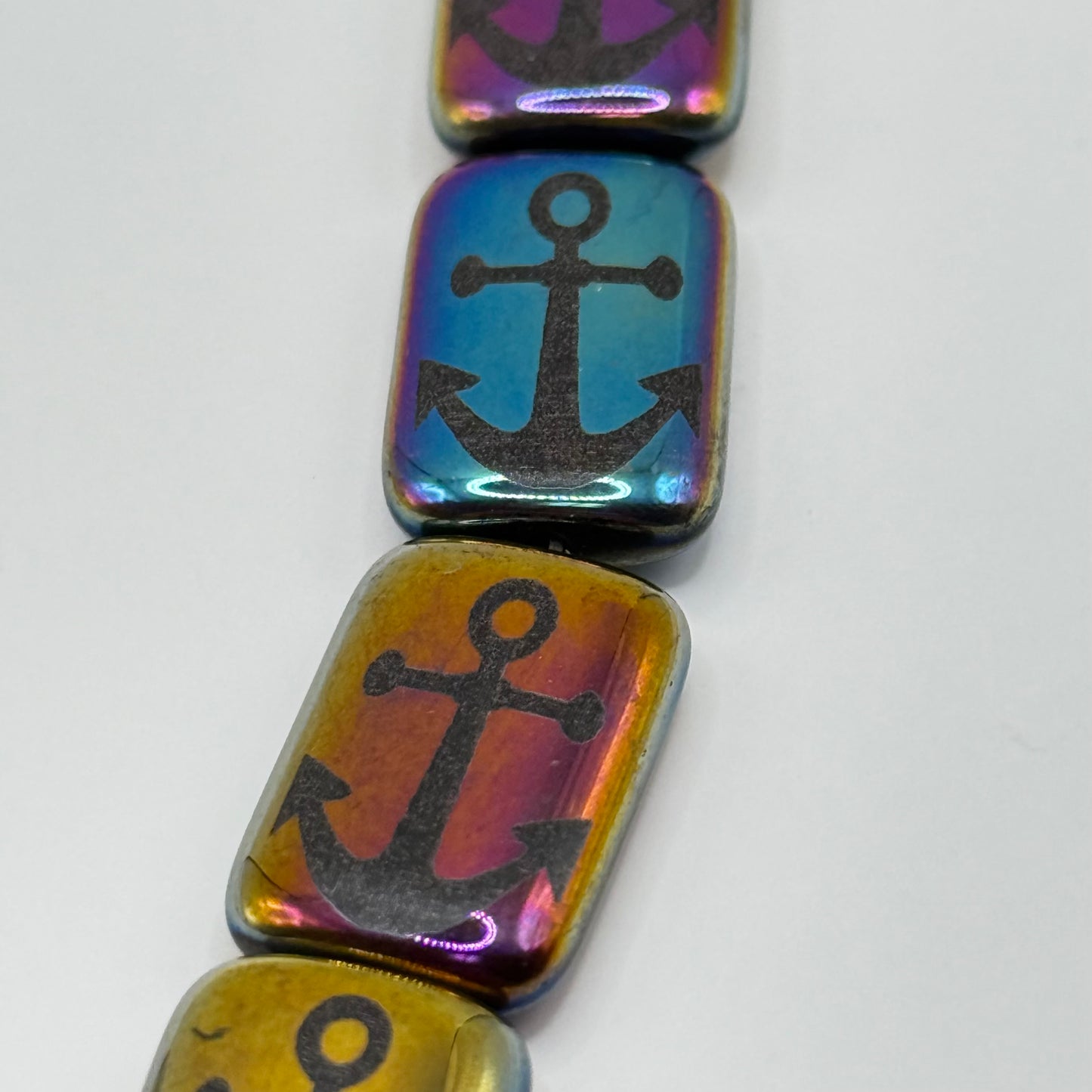 Czech Glass - Anchor Beads (6pcs)
