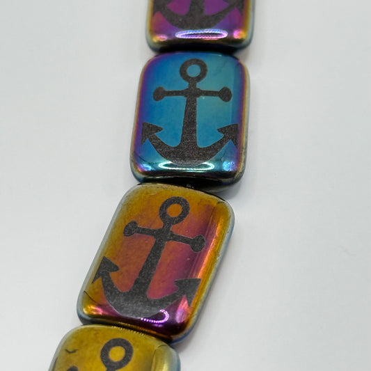 Czech Glass - Anchor Beads (6pcs)