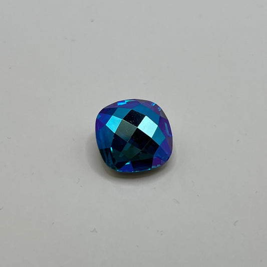 Swarovski 16MM Classical Square A4461 Capri Blue / Blue AB
