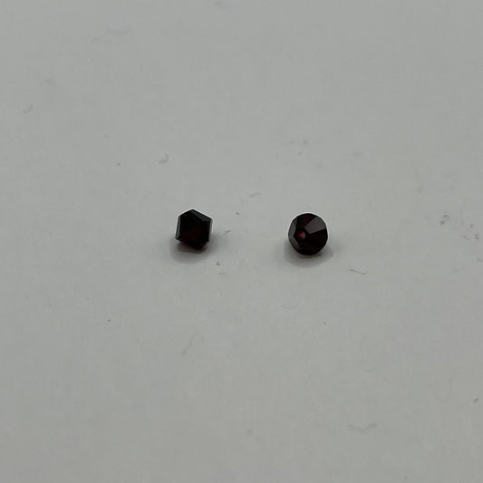 Swarovski 4MM Bicones - Garnet (12pcs)