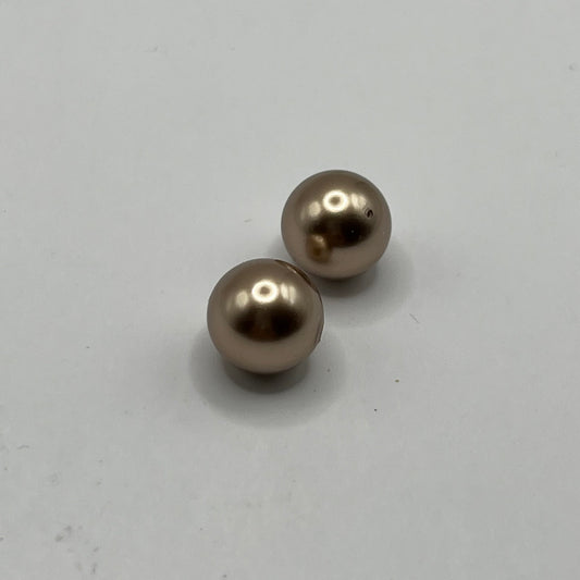 Swarovski 10MM Pearls - Bronze (2pcs)