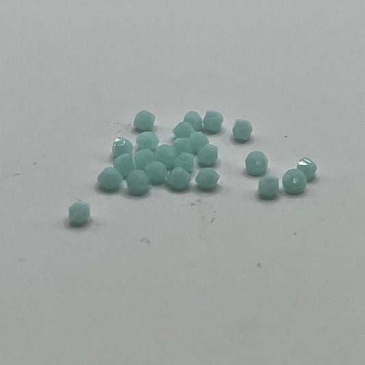 Swarovski 3MM Bicones - Mint Alabaster (24pcs)