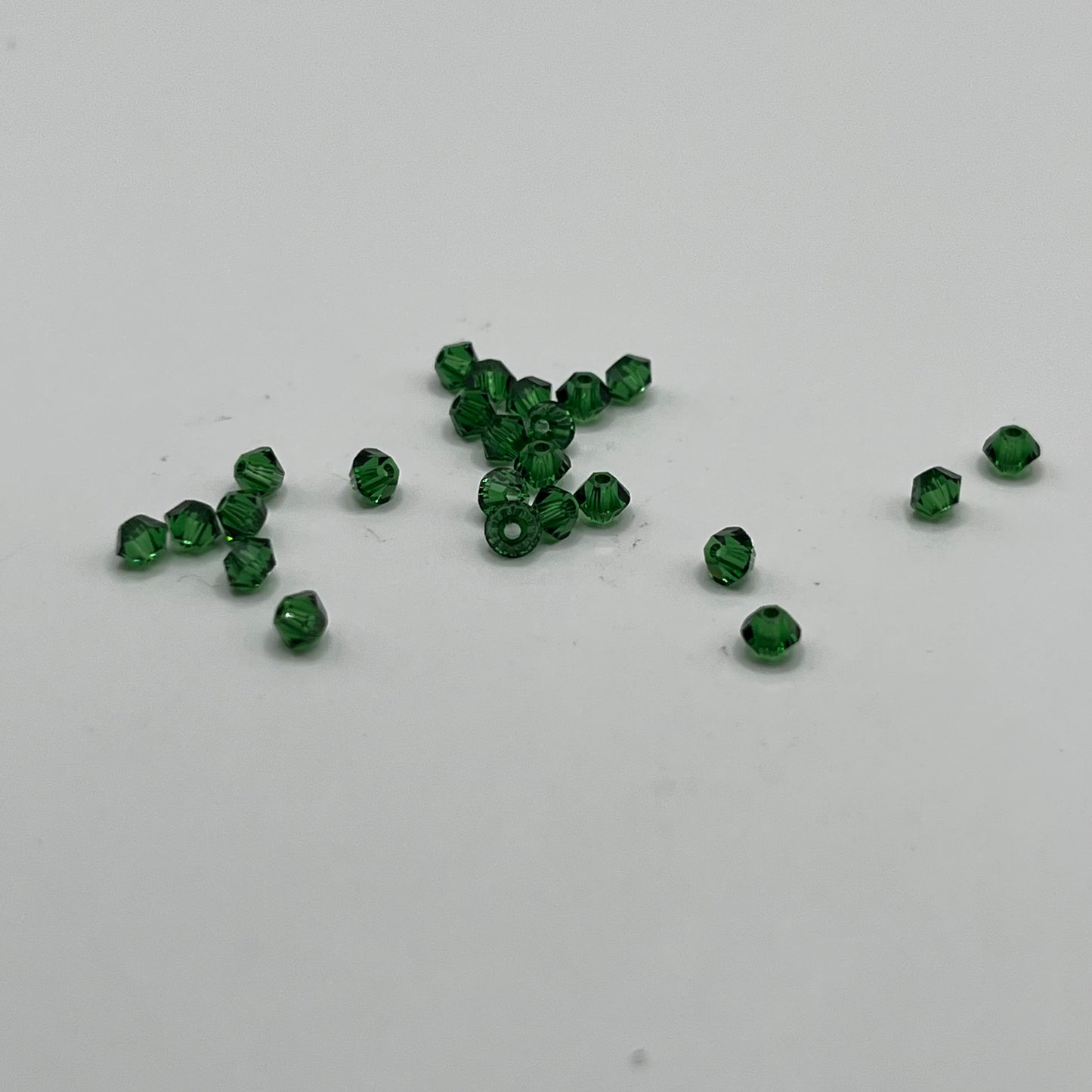 Swarovski 3MM Bicones - Dark Moss Green (24pcs)