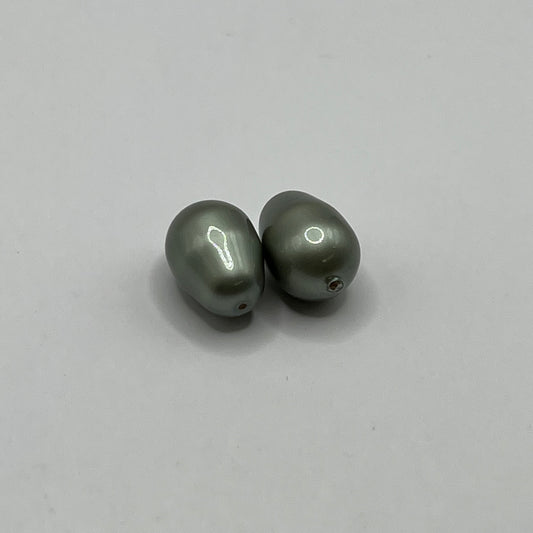 Swarovski 11x8MM Pear Pearl A5821 - Powder Green (2pcs)