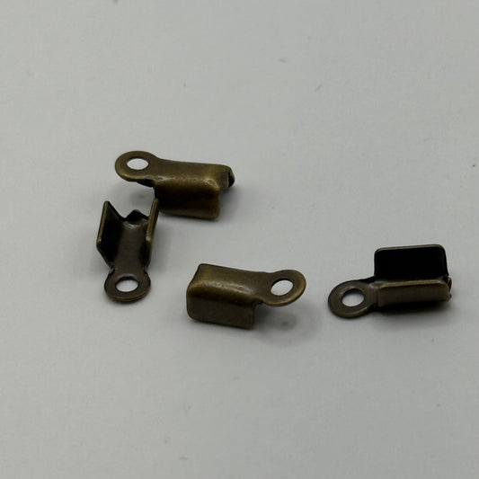 Fold Over Crimp 9x4mm (4pcs)