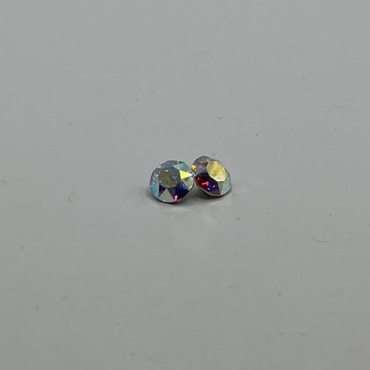 Austrian Crystal 8MM Chaton A1088 - Crystal AB (4pcs)