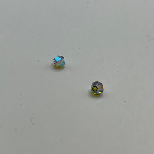 Swarovski 4MM Bicones - Light Olivine AB2X (12pcs)