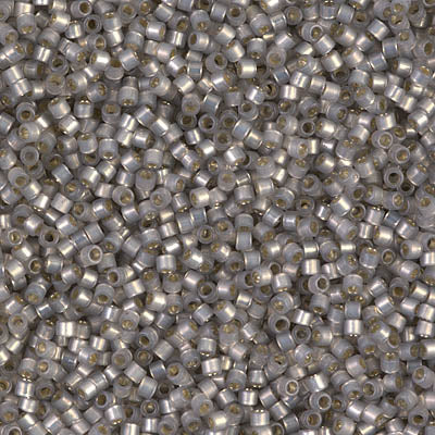 DB0630 - Dyed Light Smokey Gray / Silver-Lined Alabaster - 11/0