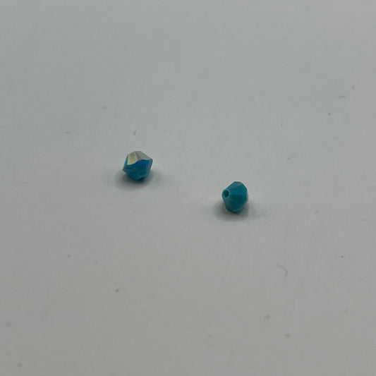 Swarovski 4MM Bicones - Turquoise AB (12pcs)