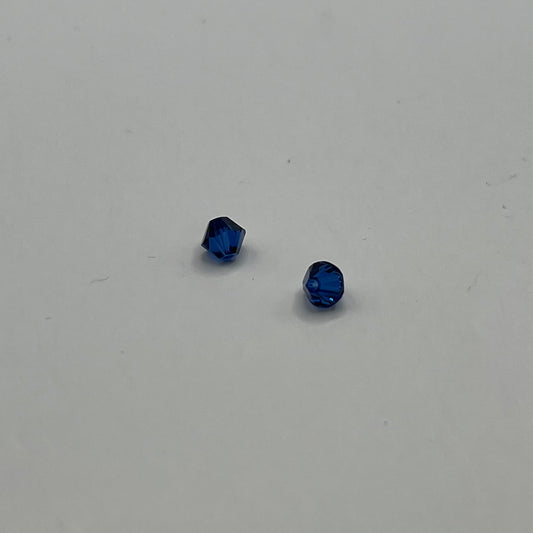 Swarovski 4MM Bicones - Dark Sapphire (12pcs)