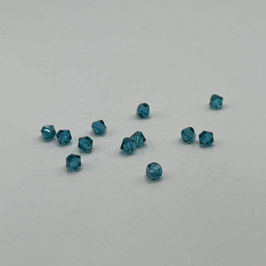 Swarovski 4MM Bicones - Indicolite (12pcs)
