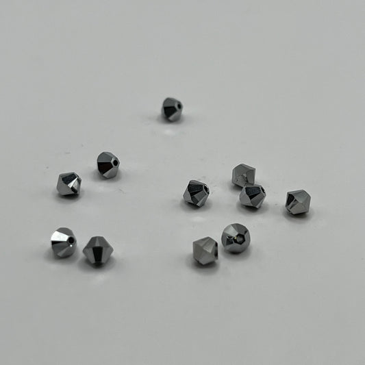 Swarovski 4MM Bicones - Crystal Light Chrome 2X (12pcs)