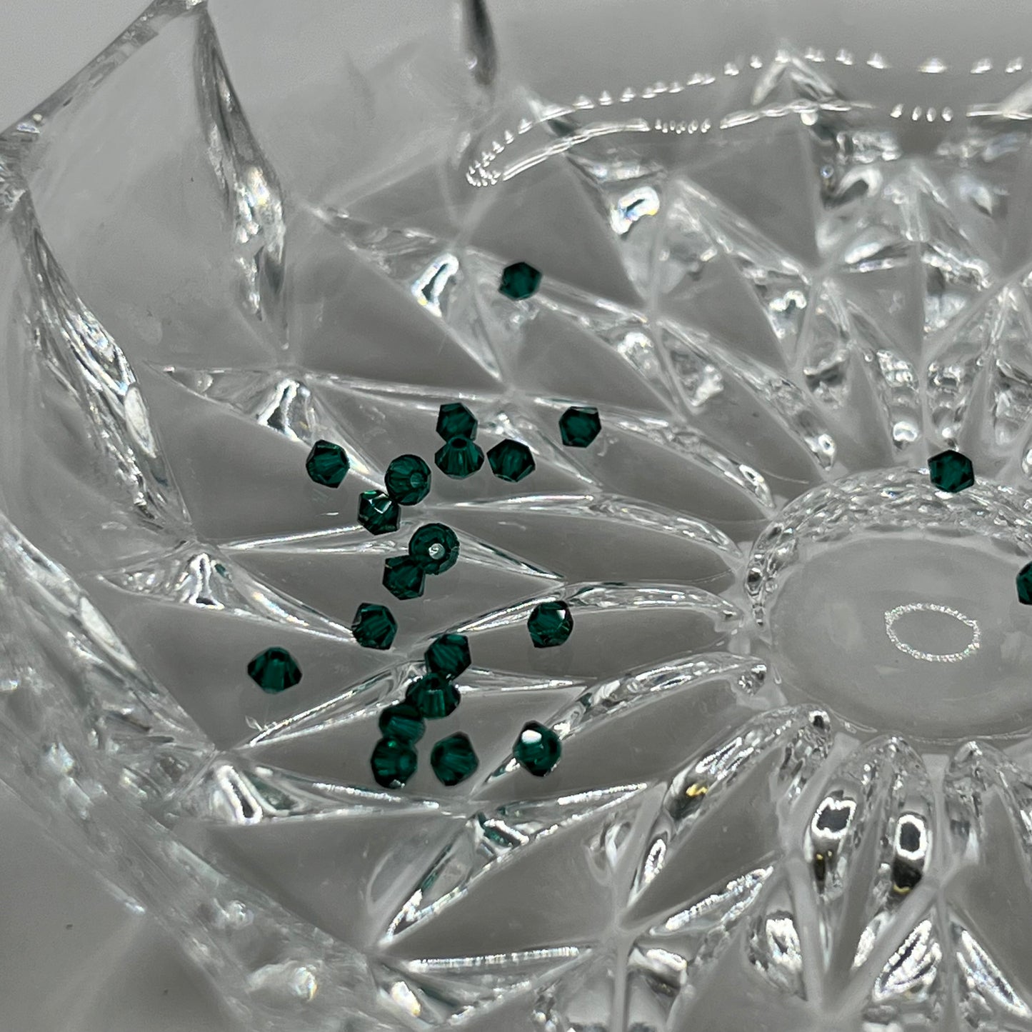 Swarovski 2.5MM Bicones - Emerald (24pcs)