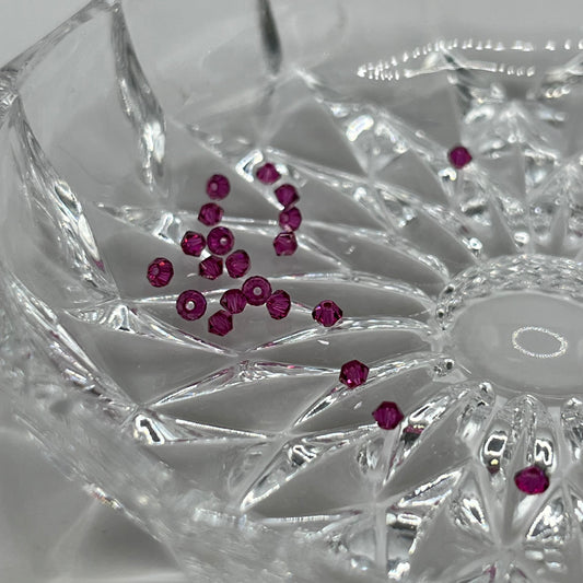 Swarovski 2.5MM Bicones - Fuchsia (24pcs)